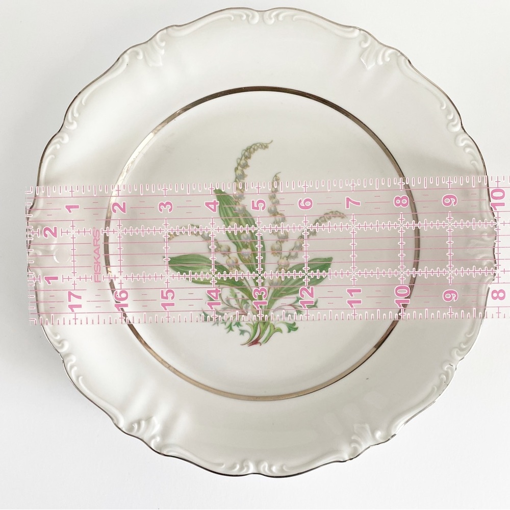 Royal Heidelberg Lily of the Valley Dinner Plate 10" Winterling Germany China - Picture 3 of 6